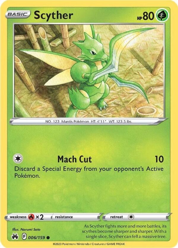 Scyther 006/159 Normal Crown Zenith