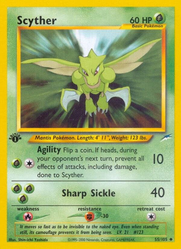 Scyther 055/105 1st Edition Neo Destiny