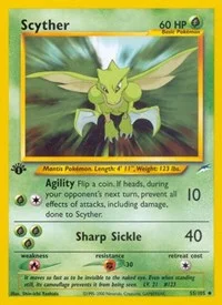 Scyther | 055/105 | 1st Edition | Neo Destiny
