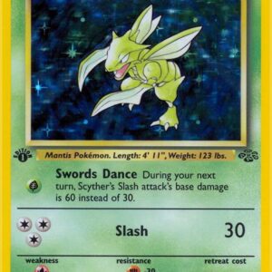 Scyther (10) 10/64 1st Edition Holofoil Jungle