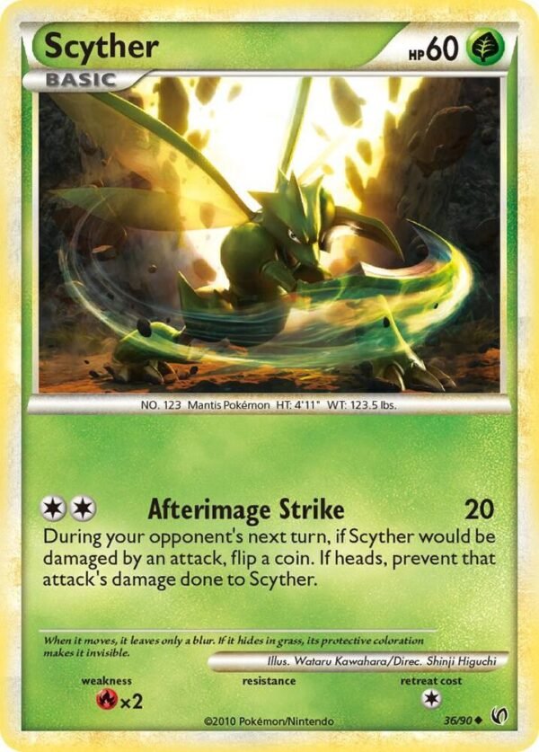 Scyther (36) 36/90 Reverse Holofoil Undaunted