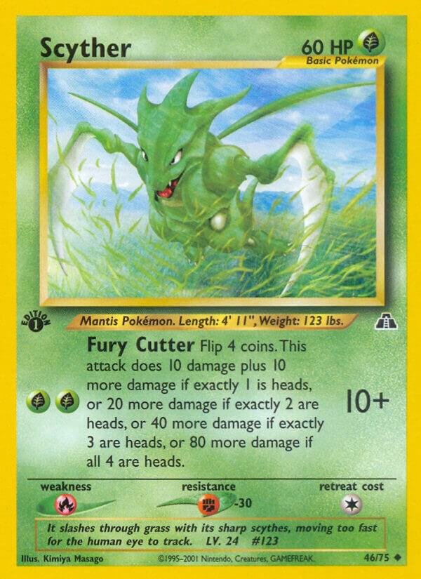 Scyther 46/75 1st Edition Neo Discovery