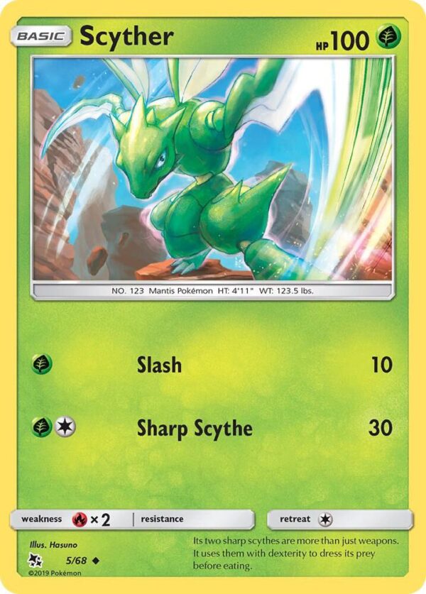 Scyther 5/68 Reverse Holofoil Hidden Fates