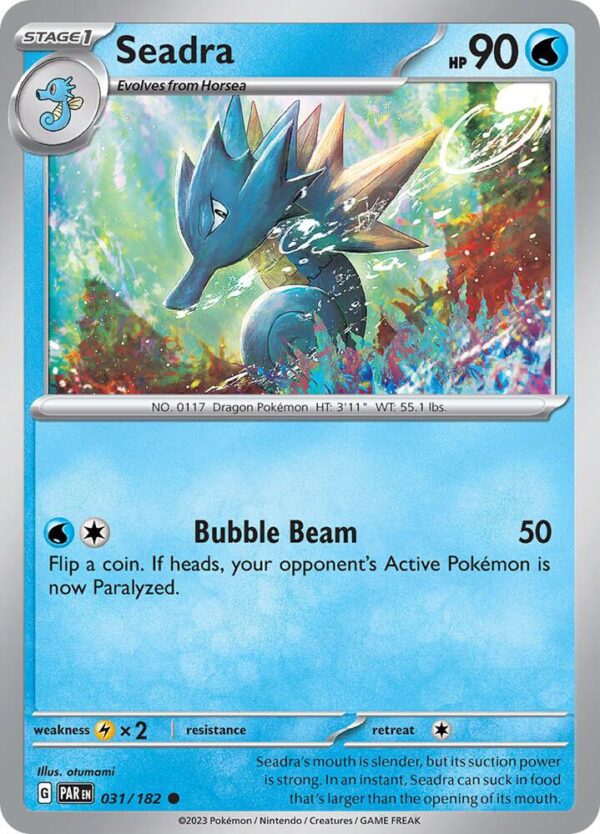 Seadra 031/182 Reverse Holofoil SV04: Paradox Rift