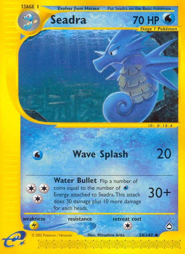 Seadra 058/147 Reverse Holofoil Aquapolis