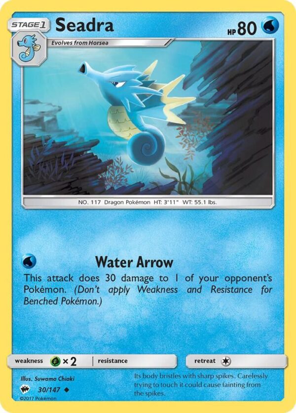Seadra 30/147 Normal SM – Burning Shadows