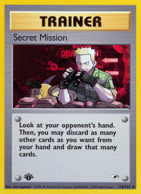 Secret Mission 118/132 1st Edition Gym Heroes