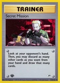 Secret Mission | 118/132 | 1st Edition | Gym Heroes