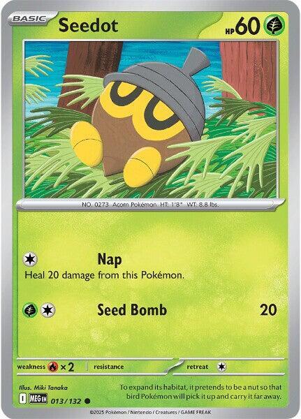 Seedot 013/132 Reverse Holofoil ME01: Mega Evolution