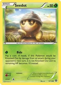 Seedot | 9/114 | Reverse Holofoil | XY - Steam Siege