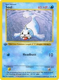 Seel | 041/102 | 1st Edition | Base Set (Shadowless)