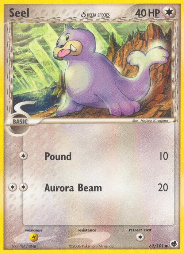 Seel (Delta Species) 62/101 Reverse Holofoil Dragon Frontiers Seel (Delta Species) 62/101 Reverse Holofoil Dragon Frontiers