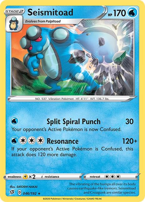 Seismitoad 046/192 Normal SWSH02: Rebel Clash
