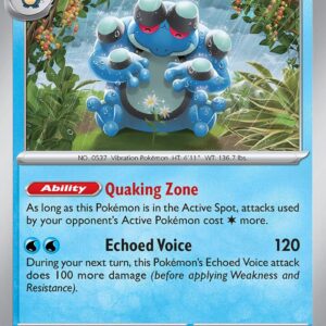 Seismitoad 052/197 Reverse Holofoil SV03: Obsidian Flames