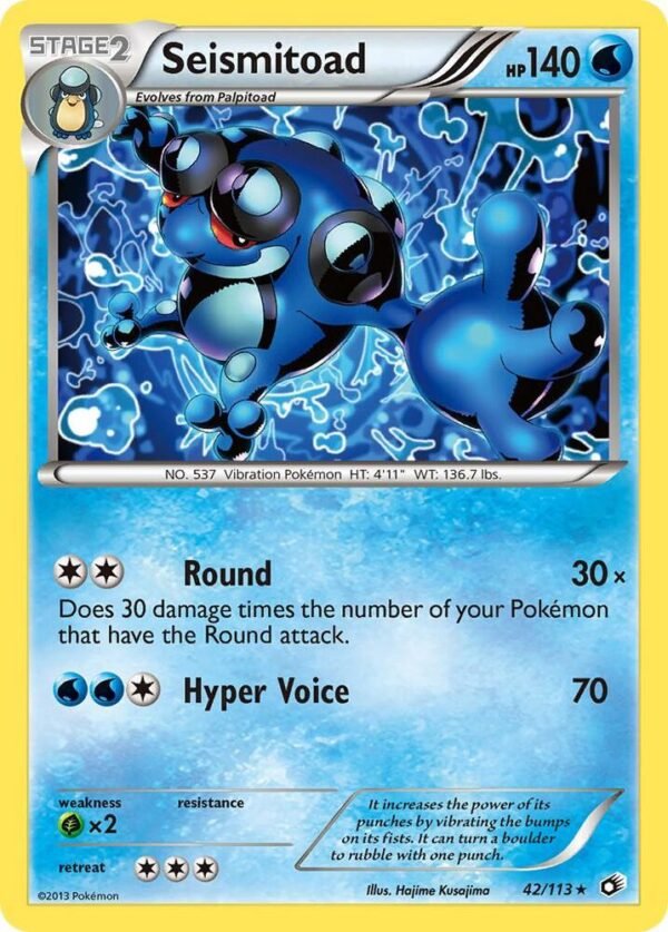 Seismitoad 42/113 Reverse Holofoil Legendary Treasures