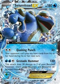 Seismitoad EX | 20/111 | Holofoil | XY - Furious Fists
