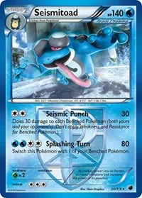 Seismitoad (Team Plasma) | 26/116 | Reverse Holofoil | Plasma Freeze