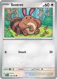 Sentret | 118/159 | Reverse Holofoil | SV09: Journey Together Sentret | 118/159 | Reverse Holofoil | SV09: Journey Together