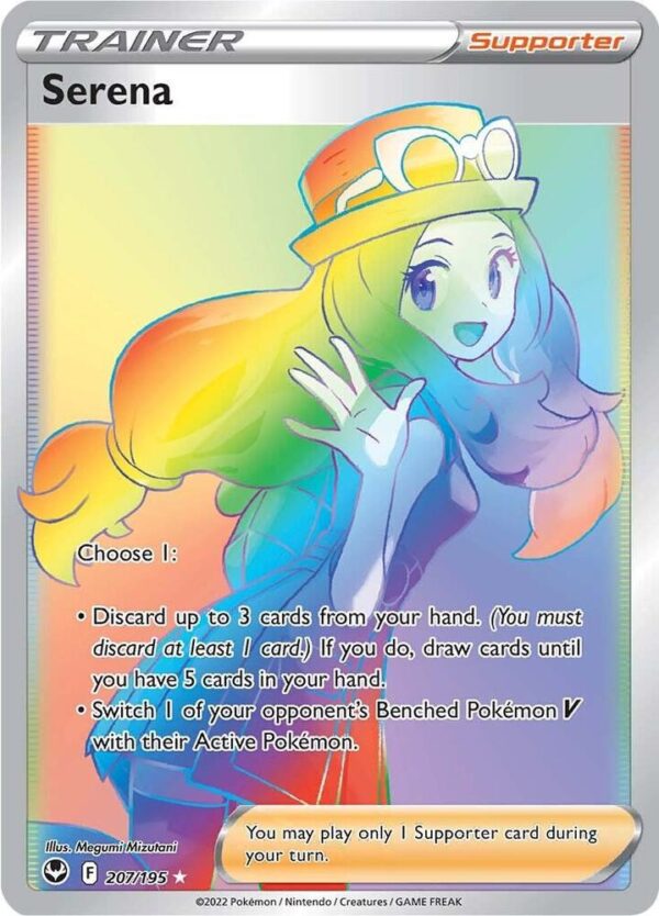 Serena (Secret) 207/195 Holofoil SWSH12: Silver Tempest Serena (Secret) 207/195 Holofoil SWSH12: Silver Tempest