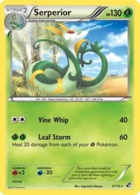Serperior (5) | 5/114 | Holofoil | Black and White