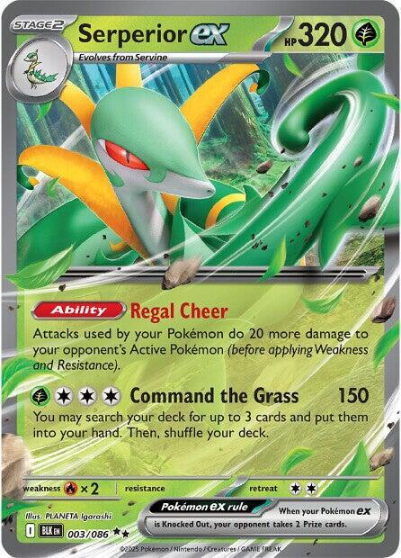 Serperior ex 003/086 Holofoil SV: Black Bolt
