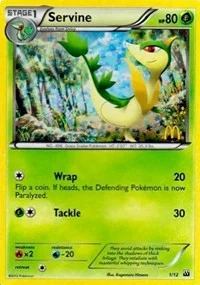 Servine | 1/12 | 001/012 | Holofoil | McDonald's Promos 2012