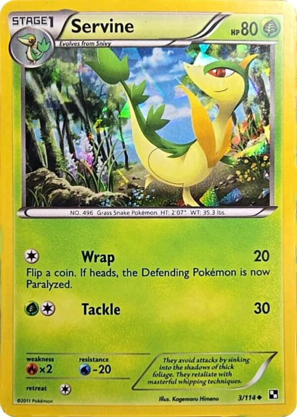 Servine 3/114 (Cracked Ice Holo) 003/114 Holofoil Miscellaneous Cards & Products