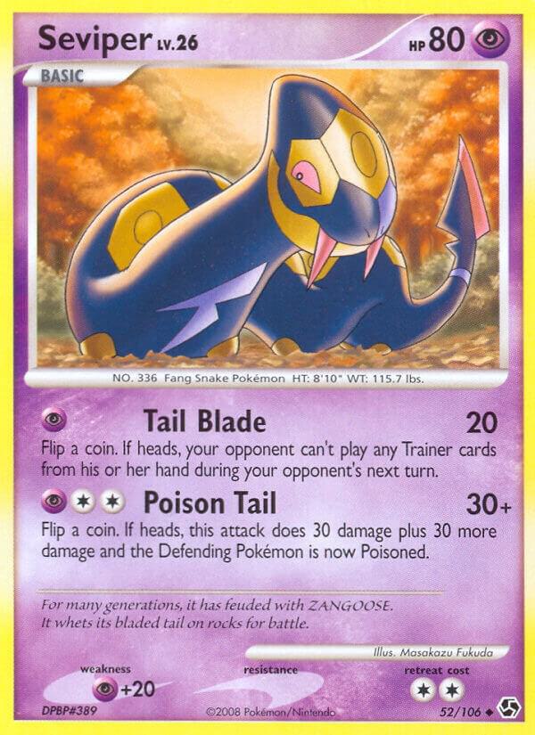 Seviper 52/106 Reverse Holofoil Great Encounters Seviper 52/106 Reverse Holofoil Great Encounters