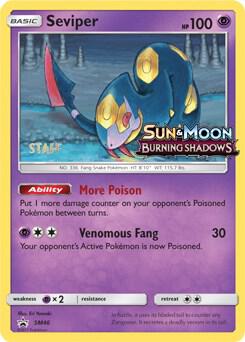 Seviper SM46 (Prerelease) [Staff] Holofoil SM Promos