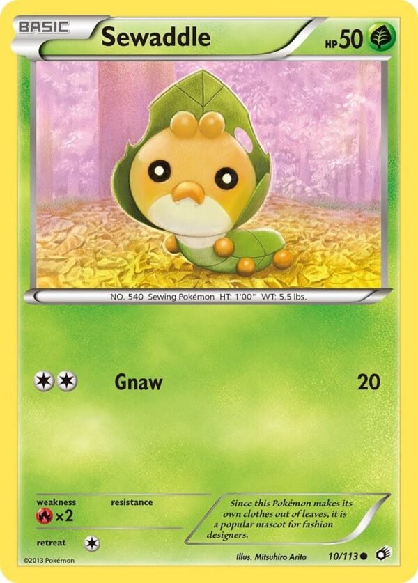 Sewaddle (10) 10/113 Reverse Holofoil Legendary Treasures