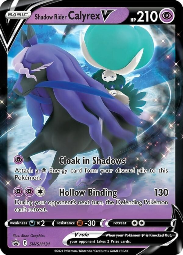Shadow Rider Calyrex V SWSH131 Holofoil SWSH: Sword & Shield Promo Cards