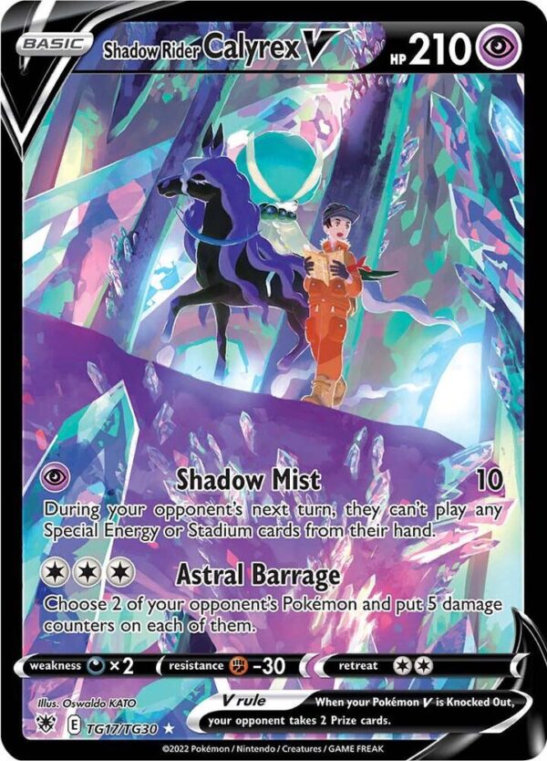 Shadow Rider Calyrex V TG17/TG30 Holofoil SWSH10: Astral Radiance Trainer Gallery Shadow Rider Calyrex V TG17/TG30 Holofoil SWSH10: Astral Radiance Trainer Gallery