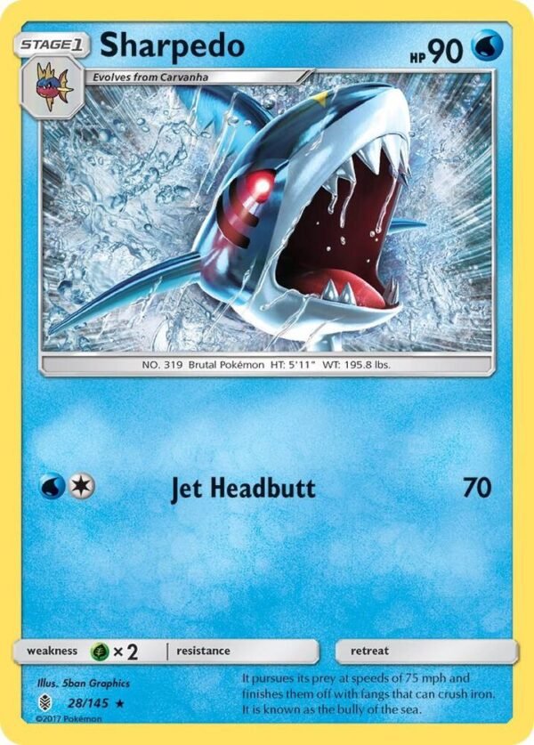 Sharpedo 28/145 Normal SM – Guardians Rising