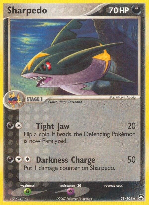 Sharpedo 38/108 Reverse Holofoil Power Keepers Sharpedo 38/108 Reverse Holofoil Power Keepers
