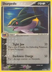 Sharpedo | 38/108 | Reverse Holofoil | Power Keepers
