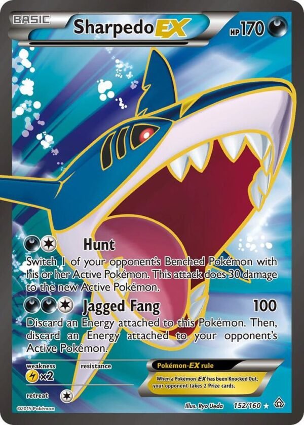 Sharpedo EX (152 Full Art) 152/160 Holofoil XY – Primal Clash Sharpedo EX (152 Full Art) 152/160 Holofoil XY – Primal Clash