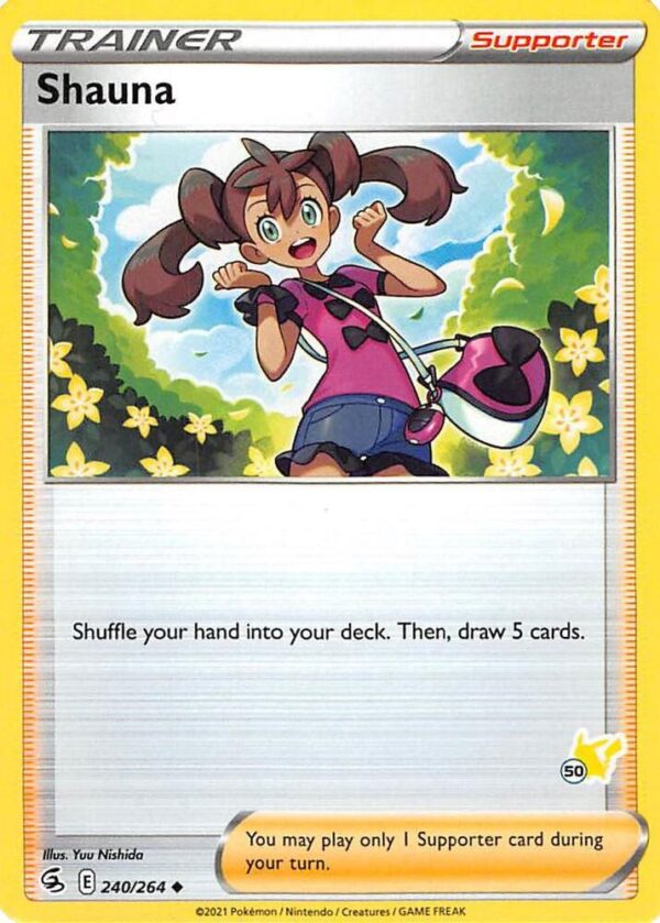 Shauna 240/264 (#50 Pikachu Stamped) Normal Battle Academy 2022