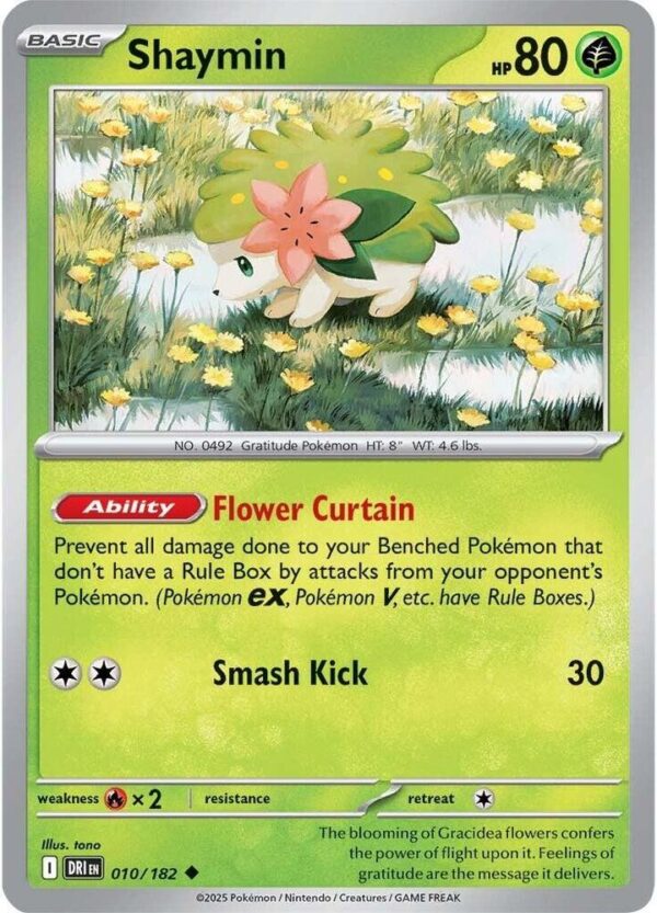 Shaymin 010/182 Reverse Holofoil SV10: Destined Rivals Shaymin 010/182 Reverse Holofoil SV10: Destined Rivals