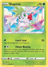 Shaymin | 015/185 | Reverse Holofoil | SWSH04: Vivid Voltage