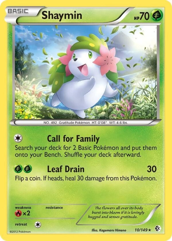 Shaymin 10/149 Reverse Holofoil Boundaries Crossed Shaymin 10/149 Reverse Holofoil Boundaries Crossed