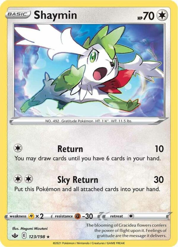 Shaymin 123/198 Reverse Holofoil SWSH06: Chilling Reign Shaymin 123/198 Reverse Holofoil SWSH06: Chilling Reign
