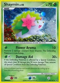 Shaymin (14) | 14/127 | Reverse Holofoil | Platinum