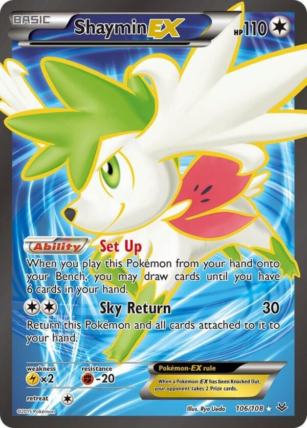 Shaymin EX (106 Full Art) 106/108 Holofoil XY – Roaring Skies Shaymin EX (106 Full Art) 106/108 Holofoil XY – Roaring Skies