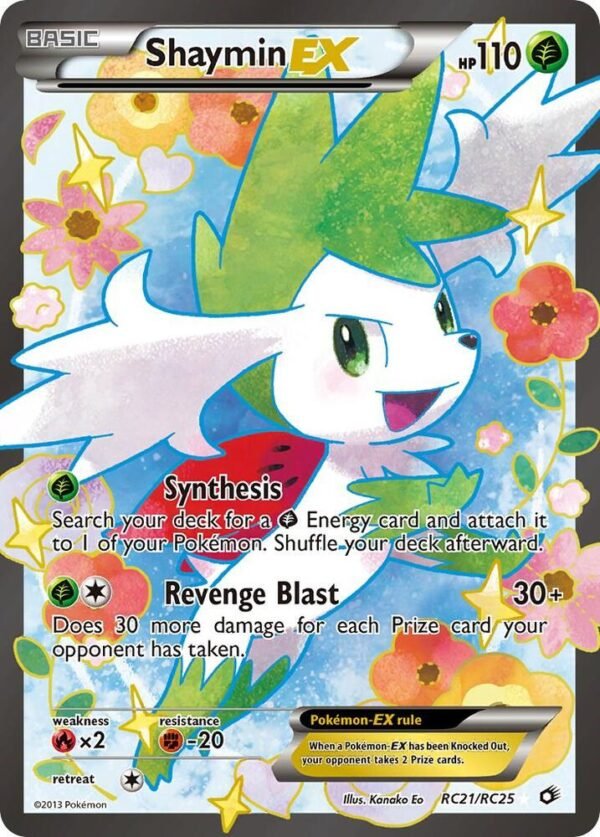 Shaymin EX (Full Art) RC21/RC25 Holofoil Legendary Treasures: Radiant Collection