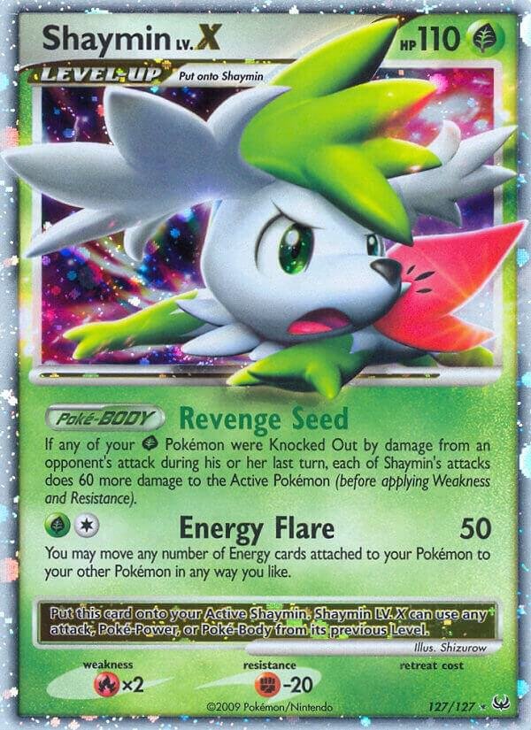 Shaymin Lv.X (Sky Forme) 127/127 Holofoil Platinum