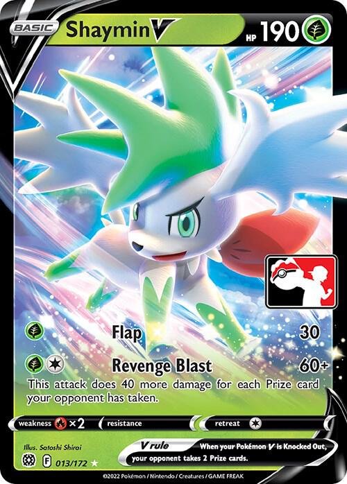 Shaymin V 013/172 Holofoil Prize Pack Series Cards Shaymin V 013/172 Holofoil Prize Pack Series Cards
