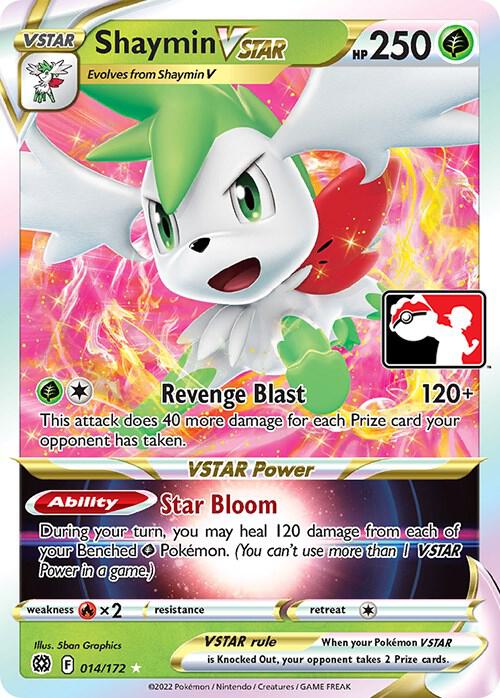 Shaymin VSTAR 014/172 Holofoil Prize Pack Series Cards Shaymin VSTAR 014/172 Holofoil Prize Pack Series Cards