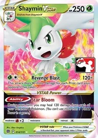 Shaymin VSTAR | 014/172 | Holofoil | Prize Pack Series Cards Shaymin VSTAR | 014/172 | Holofoil | Prize Pack Series Cards