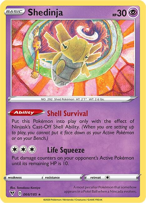 Shedinja 066/185 Normal SWSH04: Vivid Voltage Shedinja 066/185 Normal SWSH04: Vivid Voltage