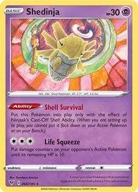 Shedinja | 066/185 | Reverse Holofoil | SWSH04: Vivid Voltage